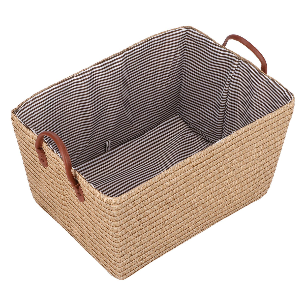 Large Collapsible Storage Basket Foldable Storage Bin for Toys Books Bedroom ClosetPale Yellow