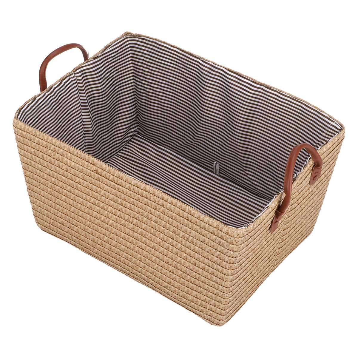 Large Collapsible Storage Basket Foldable Storage Bin for Toys Books Bedroom ClosetPale Yellow