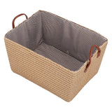 Large Collapsible Storage Basket Foldable Storage Bin for Toys Books Bedroom ClosetPale Yellow