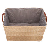 Large Collapsible Storage Basket Foldable Storage Bin for Toys Books Bedroom ClosetPale Yellow