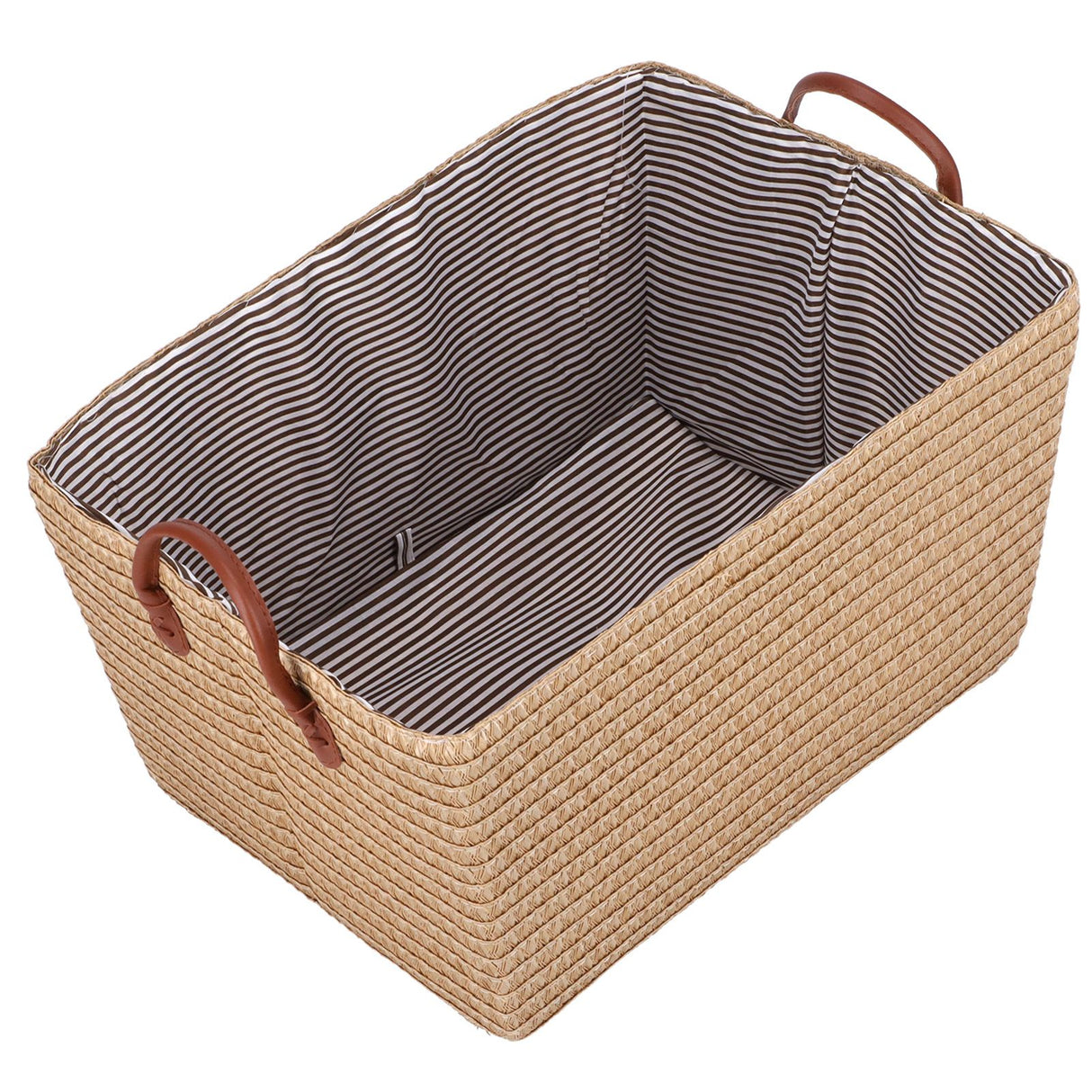 Large Collapsible Storage Basket Foldable Storage Bin for Toys Books Bedroom ClosetPale Yellow