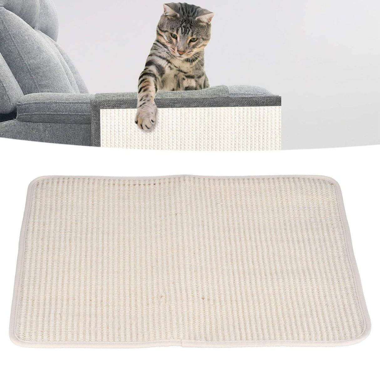 Cat Scratching Pad Natural Sisal Furniture Protector for Sofa Couch Armchair Furniture