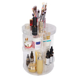 Makeup Organizer 360 Degree Rotation Cosmetic Storage Box Large Capacity Acrylic Jewelry Storage Rack