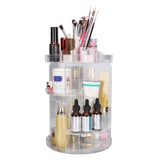 Makeup Organizer 360 Degree Rotation Cosmetic Storage Box Large Capacity Acrylic Jewelry Storage Rack