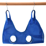 Dog Grooming Sling Multifunctional Pet Grooming Hammock Helper for Bathing Washing Grooming and Trimming NailBlue S
