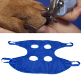 Dog Grooming Sling Multifunctional Pet Grooming Hammock Helper for Bathing Washing Grooming and Trimming NailBlue M