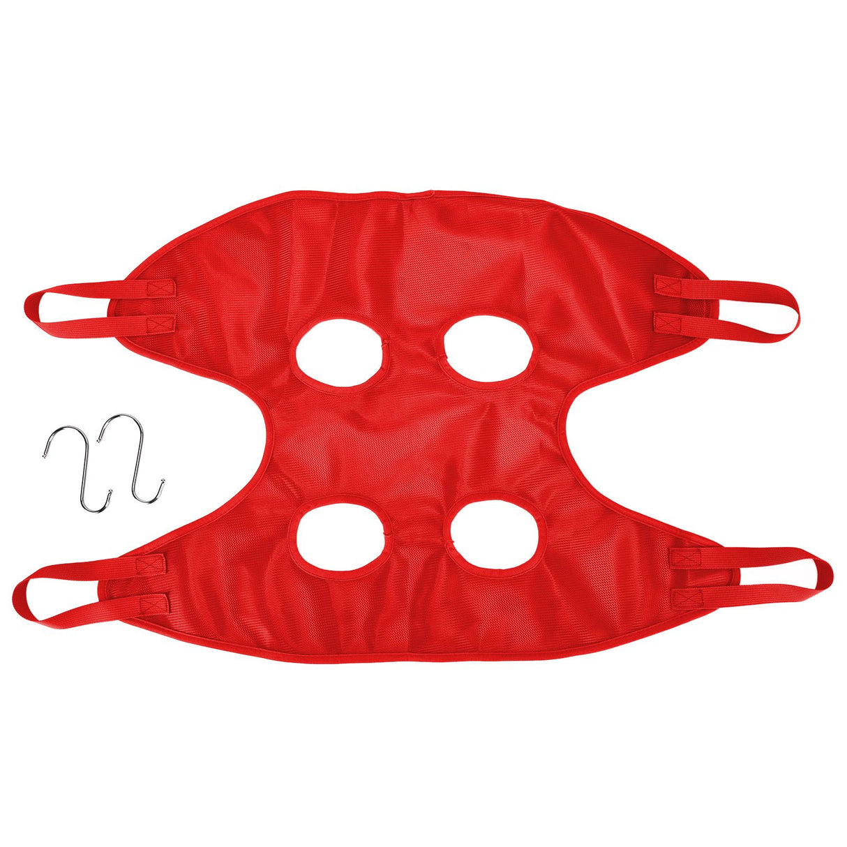 Dog Grooming Sling Multifunctional Pet Grooming Hammock Helper for Bathing Washing Grooming and Trimming NailRed S