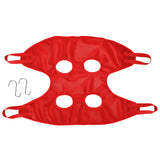 Dog Grooming Sling Multifunctional Pet Grooming Hammock Helper for Bathing Washing Grooming and Trimming NailRed S