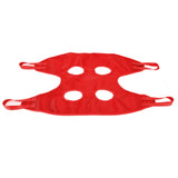 Dog Grooming Sling Multifunctional Pet Grooming Hammock Helper for Bathing Washing Grooming and Trimming NailRed S - Front View