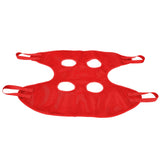 Dog Grooming Sling Multifunctional Pet Grooming Hammock Helper for Bathing Washing Grooming and Trimming NailRed S - Top-Down View