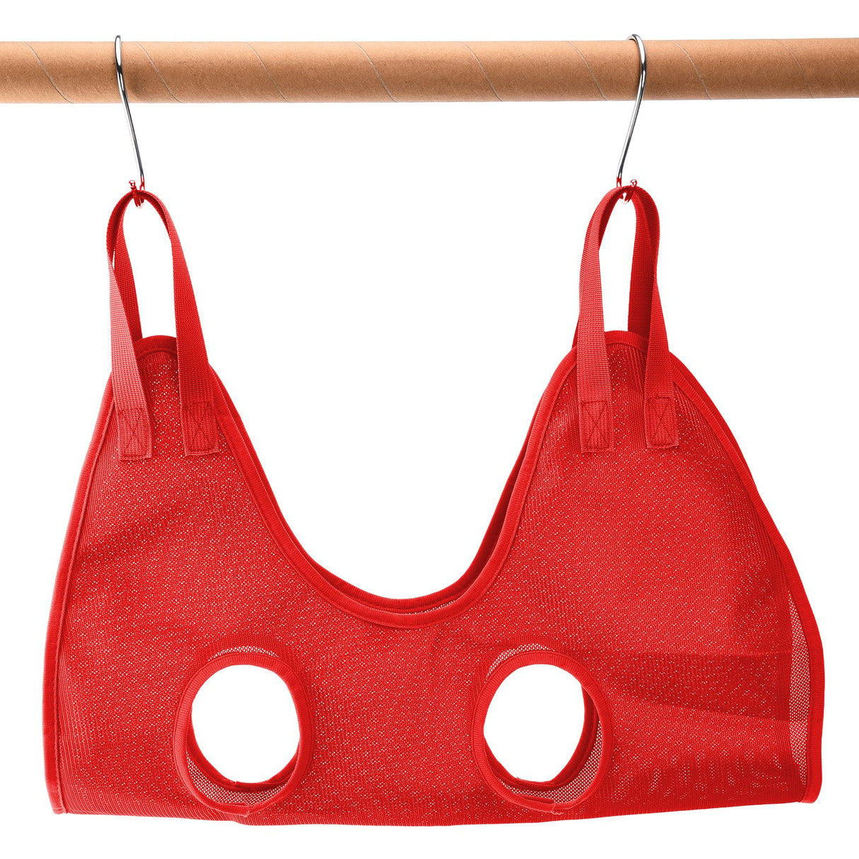 Dog Grooming Sling Multifunctional Pet Grooming Hammock Helper for Bathing Washing Grooming and Trimming NailRed S