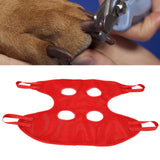 Dog Grooming Sling Multifunctional Pet Grooming Hammock Helper for Bathing Washing Grooming and Trimming NailRed S
