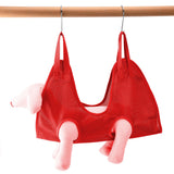 Dog Grooming Sling Multifunctional Pet Grooming Hammock Helper for Bathing Washing Grooming and Trimming NailRed M