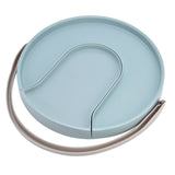 Kitchen Storage Turntable Non Skid Kitchen Spice Beverage Pull Out Organizer Rack for Kitchen Cabinets PantryBlue