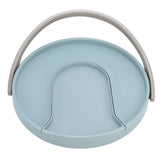 Kitchen Storage Turntable Non Skid Kitchen Spice Beverage Pull Out Organizer Rack for Kitchen Cabinets PantryBlue
