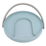 Kitchen Storage Turntable Non Skid Kitchen Spice Beverage Pull Out Organizer Rack for Kitchen Cabinets PantryBlue