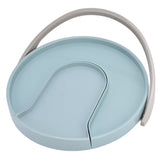 Kitchen Storage Turntable Non Skid Kitchen Spice Beverage Pull Out Organizer Rack for Kitchen Cabinets PantryBlue
