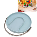 Kitchen Storage Turntable Non Skid Kitchen Spice Beverage Pull Out Organizer Rack for Kitchen Cabinets PantryBlue - Extra Image