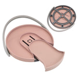 Kitchen Storage Turntable Non Skid Kitchen Spice Beverage Pull Out Organizer Rack for Kitchen Cabinets PantryPink