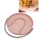 Kitchen Storage Turntable Non Skid Kitchen Spice Beverage Pull Out Organizer Rack for Kitchen Cabinets PantryPink
