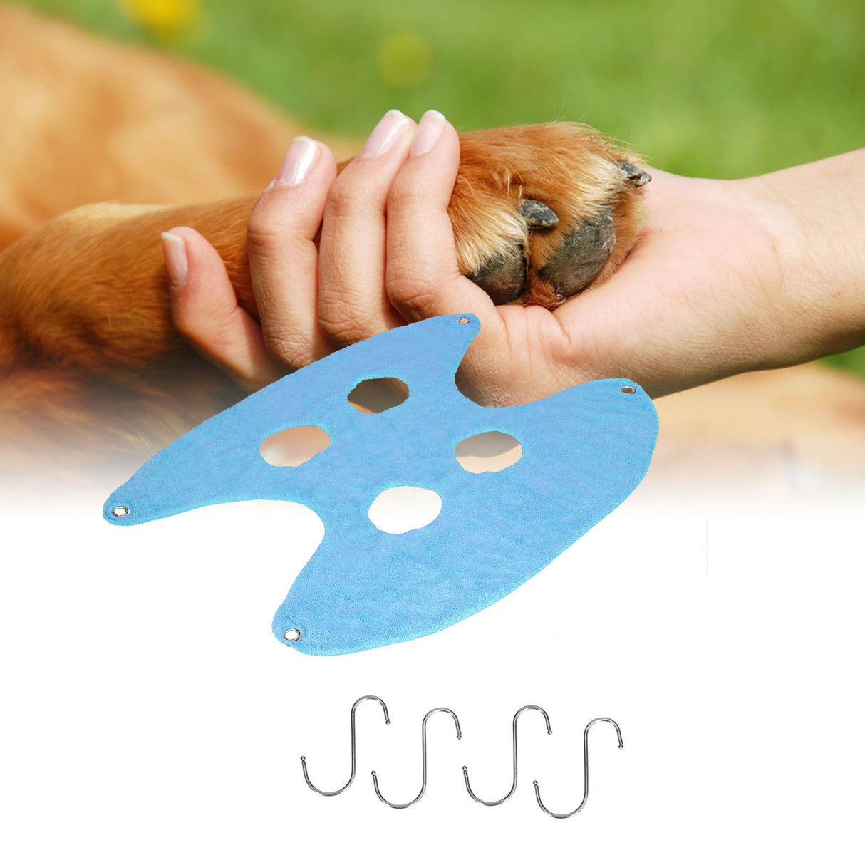 Pet Grooming Sling Dog Grooming Sling Hammock Helper for Bathing Washing Nail ClippingL Blue