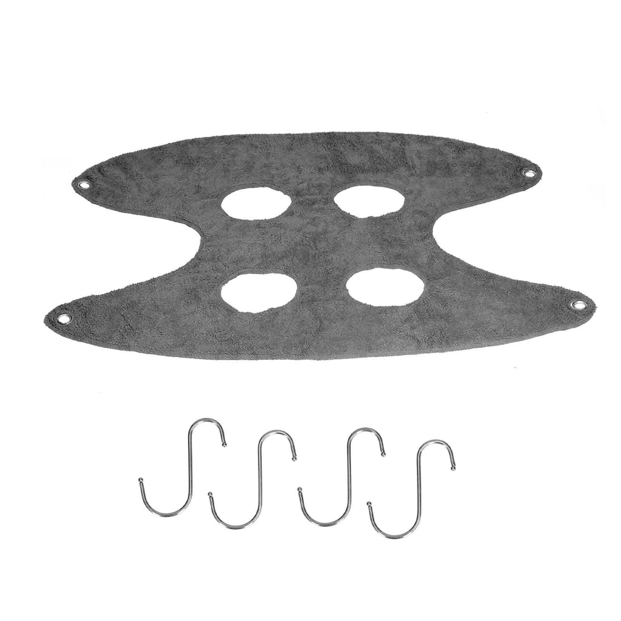 Pet Grooming Sling Dog Grooming Sling Hammock Helper for Bathing Washing Nail ClippingL Grey
