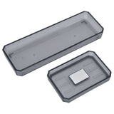 7Pcs/Set Plastic Bathroom Accessory Grey Toothbrush Holder Soap Tray Kit for Home Hotel