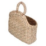 Hanging Basket Seagrass Woven Wall Hanging Storage Basket Organizer for Home Garden Decoration - Extra Image