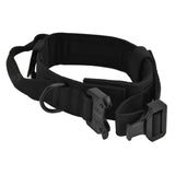 Traction Dog Collar with Buckle Nylon Iron Training Hunting Collar Pet Accessory for OutdoorBlack XL