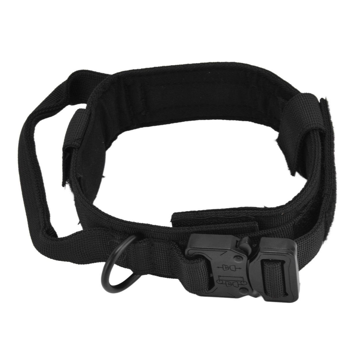Traction Dog Collar with Buckle Nylon Iron Training Hunting Collar Pet Accessory for OutdoorBlack XL
