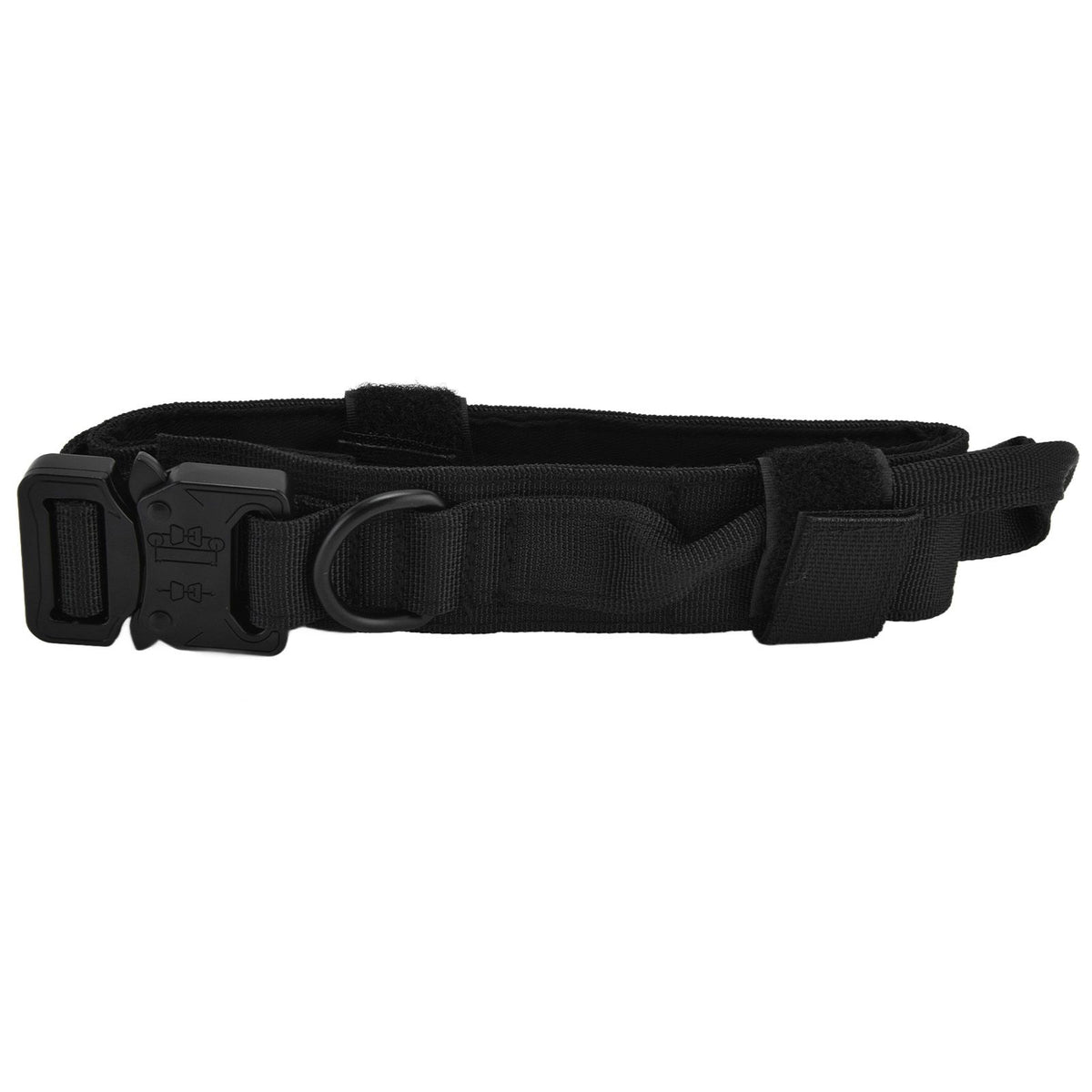 Traction Dog Collar with Buckle Nylon Iron Training Hunting Collar Pet Accessory for OutdoorBlack XL