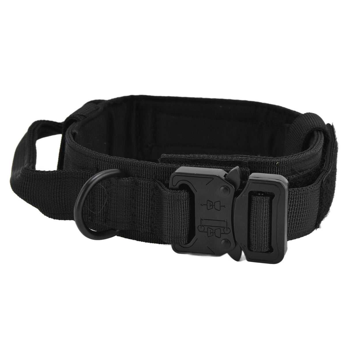 Traction Dog Collar with Buckle Nylon Iron Training Hunting Collar Pet Accessory for OutdoorBlack XL
