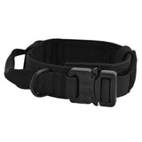 Traction Dog Collar with Buckle Nylon Iron Training Hunting Collar Pet Accessory for OutdoorBlack XL