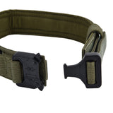 Traction Dog Collar with Buckle Nylon Iron Training Hunting Collar Pet Accessory for OutdoorGreen M - Extra Image
