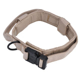 Traction Dog Collar with Buckle Nylon Iron Training Hunting Collar Pet Accessory for OutdoorKhaki XL