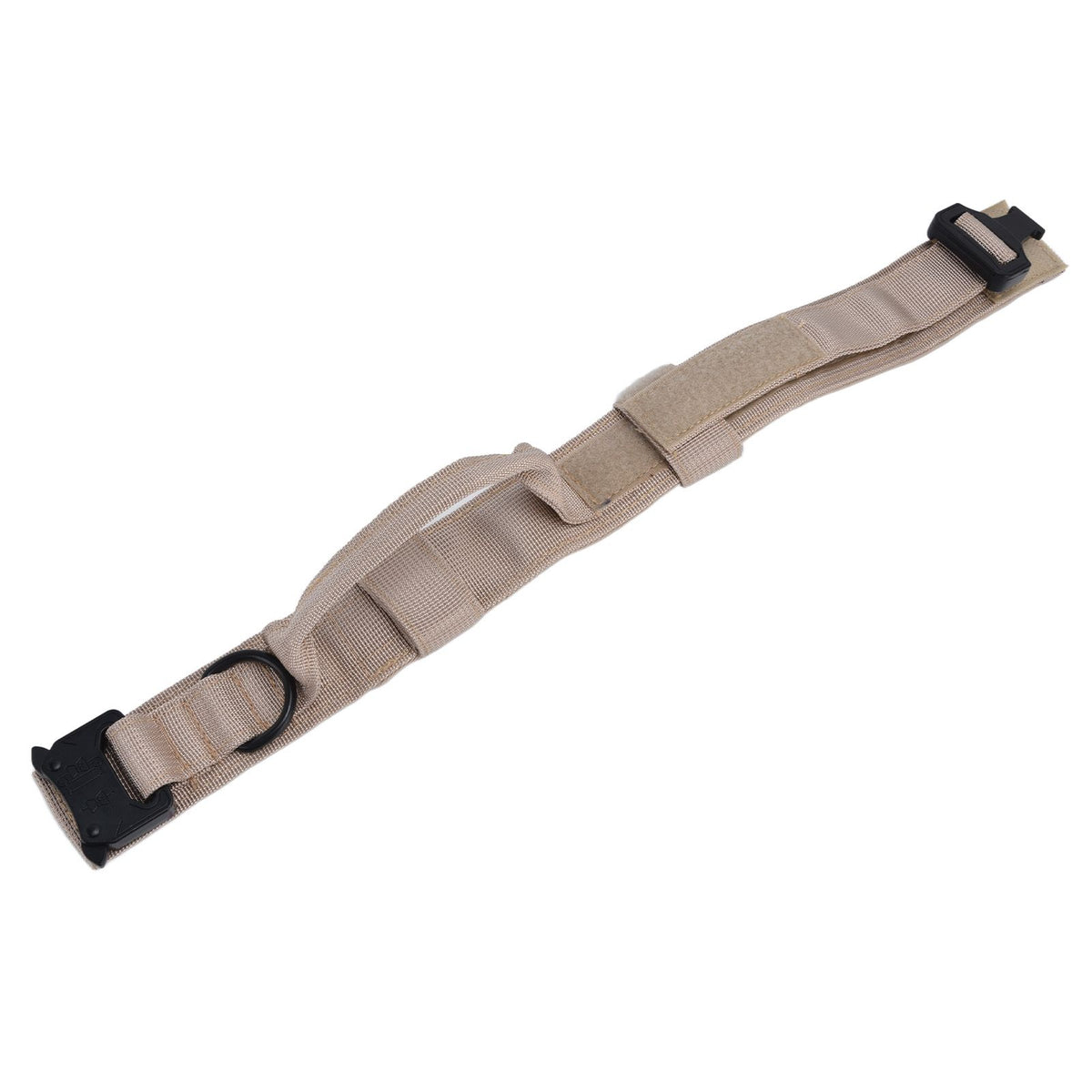 Traction Dog Collar with Buckle Nylon Iron Training Hunting Collar Pet Accessory for OutdoorKhaki XL