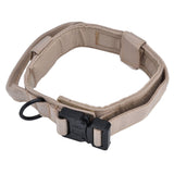 Traction Dog Collar with Buckle Nylon Iron Training Hunting Collar Pet Accessory for OutdoorKhaki XL - 45-Degree Angle