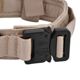 Traction Dog Collar with Buckle Nylon Iron Training Hunting Collar Pet Accessory for OutdoorKhaki XL - Extra Image