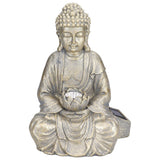 Home Buddha Garden Light Solar Powered Zen Buddha Garden Statue for Yard Garden Patio Deck