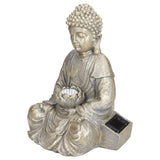 Home Buddha Garden Light Solar Powered Zen Buddha Garden Statue for Yard Garden Patio Deck