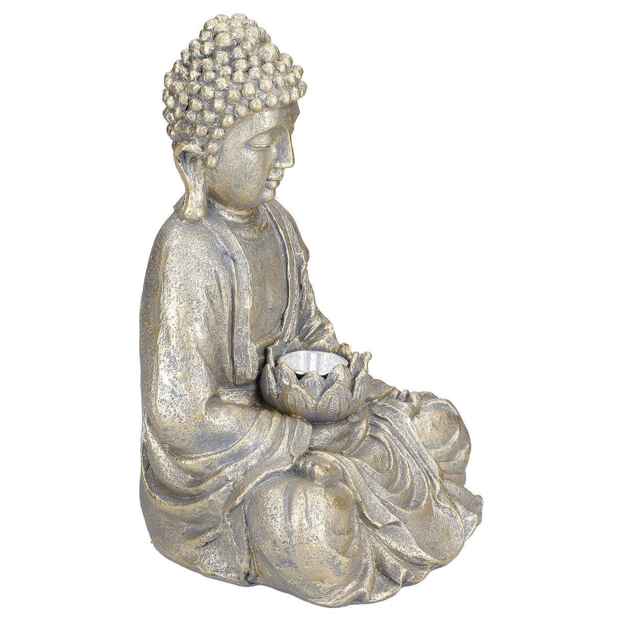 Home Buddha Garden Light Solar Powered Zen Buddha Garden Statue for Yard Garden Patio Deck