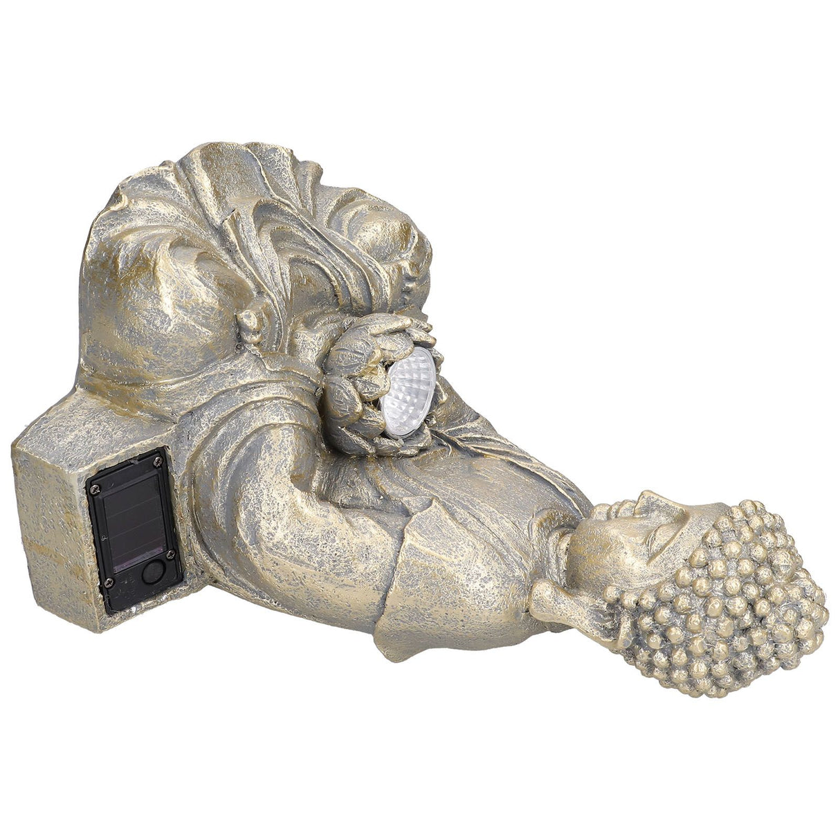 Home Buddha Garden Light Solar Powered Zen Buddha Garden Statue for Yard Garden Patio Deck