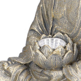 Home Buddha Garden Light Solar Powered Zen Buddha Garden Statue for Yard Garden Patio Deck - Extra Image