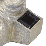Home Buddha Garden Light Solar Powered Zen Buddha Garden Statue for Yard Garden Patio Deck