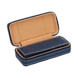 Watch Storage Box Ostrich Pattern Zippered Artificial Leather Watch Bag for Watch Holders Watch Maintenance Master - Side View