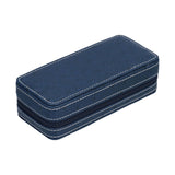 Watch Storage Box Ostrich Pattern Zippered Artificial Leather Watch Bag for Watch Holders Watch Maintenance Master - Rear View