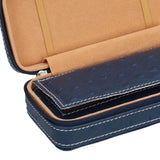 Watch Storage Box Ostrich Pattern Zippered Artificial Leather Watch Bag for Watch Holders Watch Maintenance Master - Extra Image