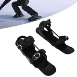 Mini Ski Shoes Short Nylon Stable Ski Skates for Winter Outdoor Sports Snowboard