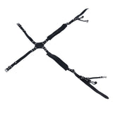 Camera Strap Dual Shoulder PU Leather Harness with D Rings Outdoor Photography Accessories