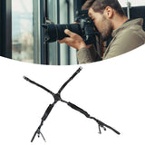 Camera Strap Dual Shoulder PU Leather Harness with D Rings Outdoor Photography Accessories - Extra Image